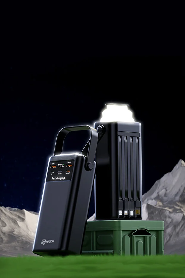 30.000 Mah 22,5W PD Hızlı Kablolu Kamp Lambası Outdoor Serisi Powerbank Fast Led Lamba